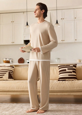 Пижама (лонгслив, брюки) SHEIN (367042579)