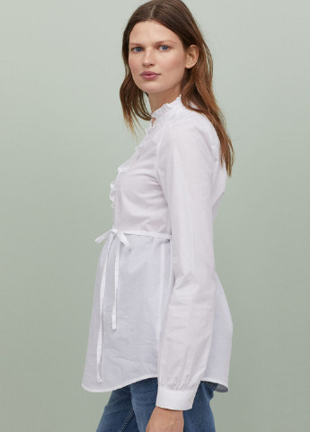 Белая демисезонная блуза для беременных H&M