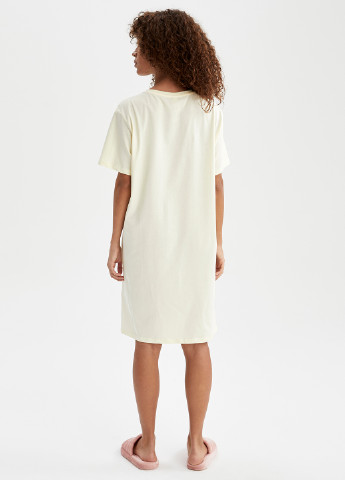 Молочное домашнее платье платье-футболка DeFacto