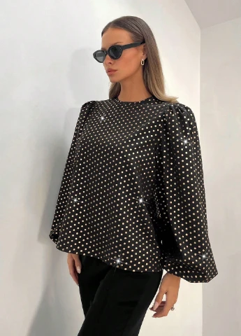 Чёрная блуза SHEIN
