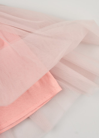 Розовая кэжуал однотонная юбка Модняшки пышная, клешированная
