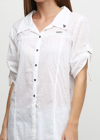 Белая кэжуал рубашка однотонная Billabong