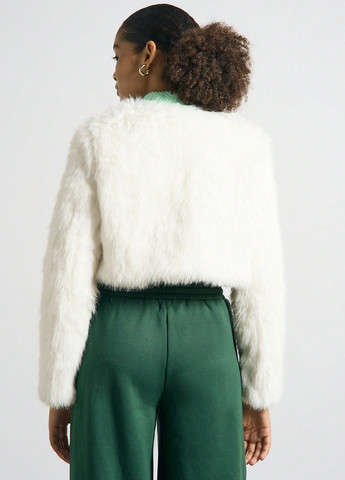 Молочна зимня куртка SHEIN