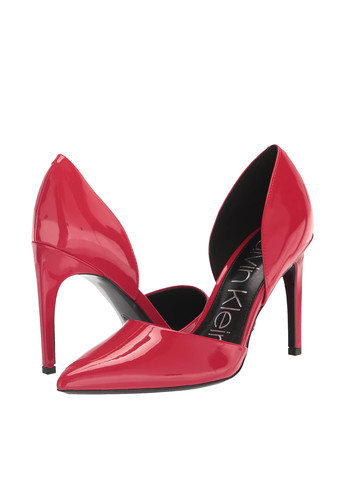 Красные женские кэжуал туфли лаковые на высоком каблуке американские - фото