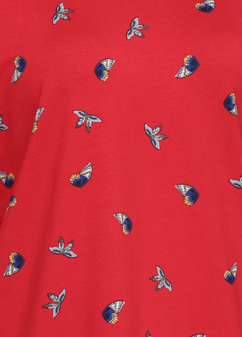 Свитшот Diyamor - Прямой крой бабочки красный кэжуал - (149949610)