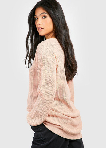 Пудровый демисезонный пуловер для беременных пуловер Boohoo