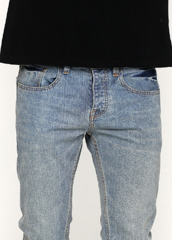Голубые демисезонные прямые джинсы Billabong