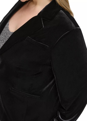 Черный женский жакет Calvin Klein однотонный - демисезонный