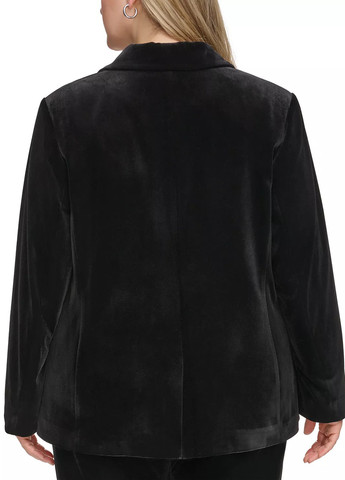 Черный женский жакет Calvin Klein однотонный - демисезонный