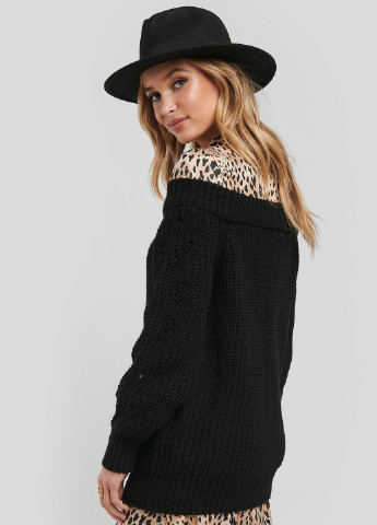 Чорний демісезонний светр джемпер NA-KD