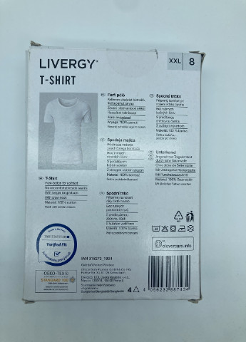 Біла футболка Livergy