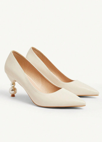 SHEIN Туфлі туфлі-човники молочний з штучна шкіра, поліуретан, китай — демісезон (365220710)