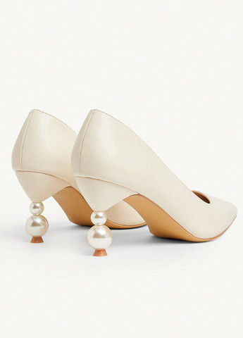 SHEIN Туфлі туфлі-човники молочний з штучна шкіра, поліуретан, китай — демісезон (365220710)