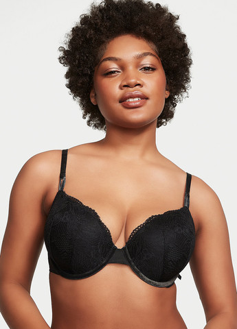 Черный демисезонный комплект (бюстгальтер, трусики) Victoria's Secret