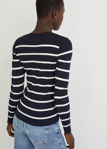 Комбинированный демисезонный пуловер пуловер C&A