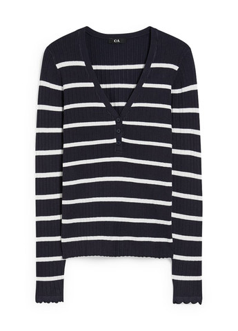 Комбинированный демисезонный пуловер пуловер C&A