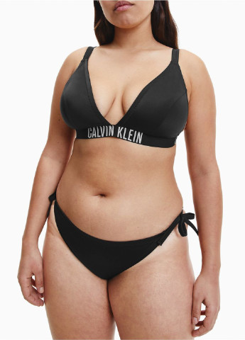 Чорний демісезонний купальник (ліф, трусики) роздільний, бікіні Calvin Klein