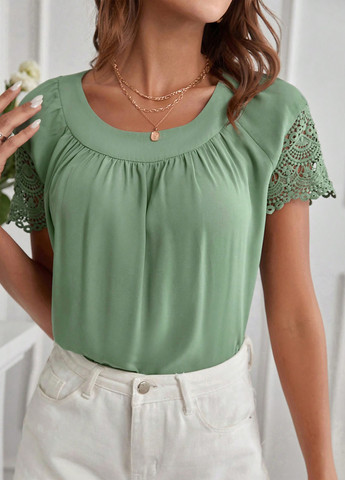 Зелёная блуза SHEIN