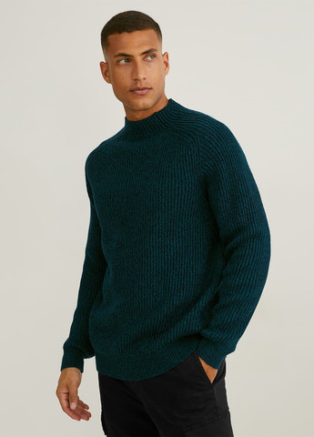 Зеленый демисезонный свитер джемпер C&A