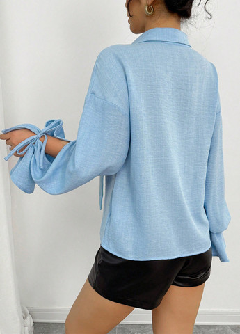 Блакитна блуза SHEIN