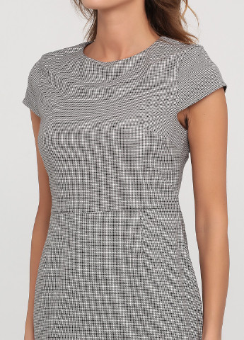 Черно-белое кэжуал платье H&M однотонное