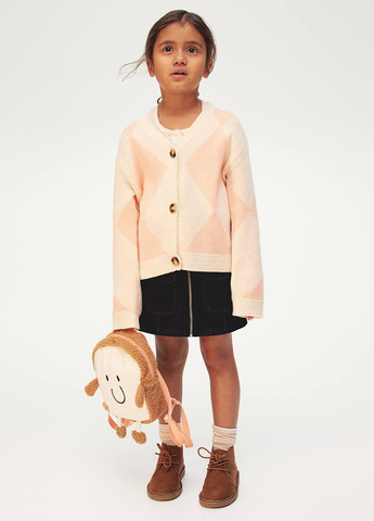 Персиковый демисезонный кардиган H&M