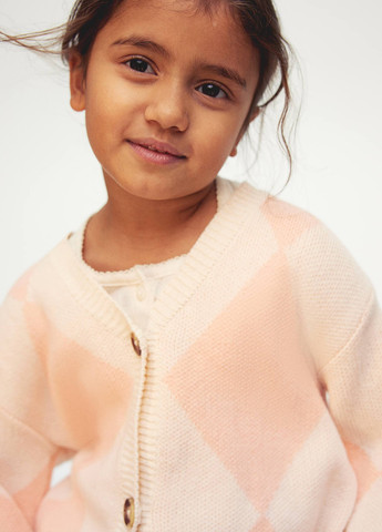 Персиковый демисезонный кардиган H&M