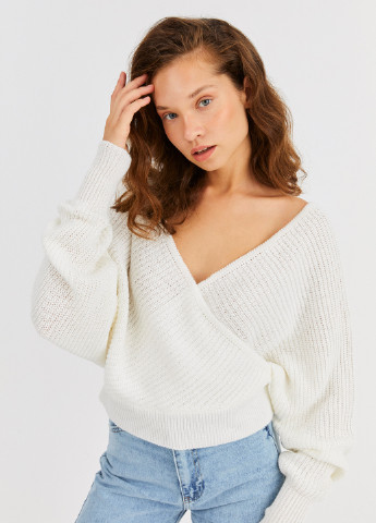Молочный демисезонный пуловер пуловер ECROU