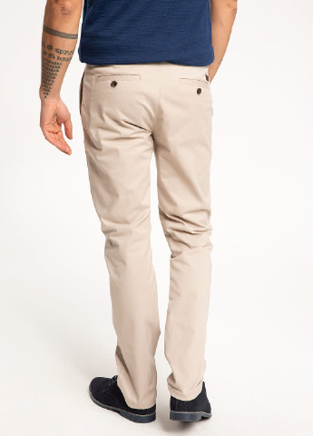 Светло-бежевые кэжуал демисезонные зауженные брюки DeFacto