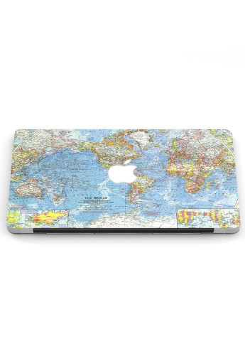 Чехол пластиковый для Apple MacBook Air 13 A1932 / A2179 / A2337 Карта мира (World map) (9656-2396) MobiPrint (218867457)
