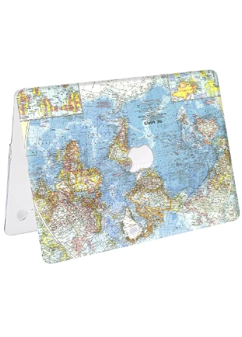 Чехол пластиковый для Apple MacBook Air 13 A1932 / A2179 / A2337 Карта мира (World map) (9656-2396) MobiPrint (218867457)
