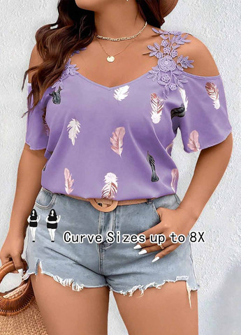 Фіолетова блуза SHEIN