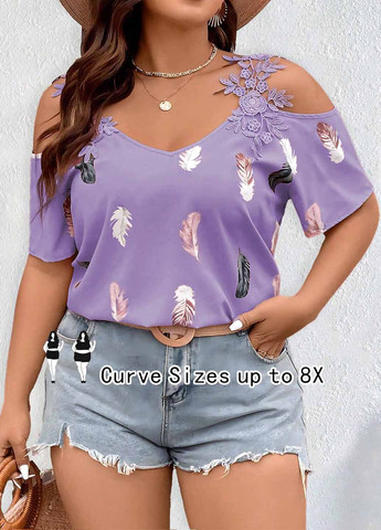 Фіолетова блуза SHEIN