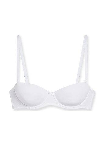 Білий балконет бюстгальтер C&A з кісточками поліамід