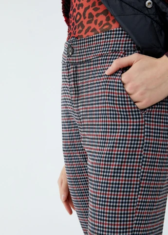Брюки демісезон,кольоровий в клітку, Pull & Bear (251967219)