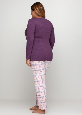 Фиолетовая всесезон пижама (лонгслив, брюки) Sexen