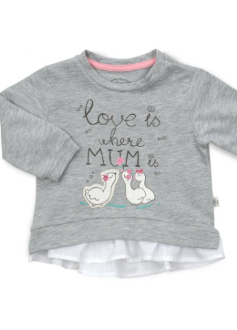 Персиковий демісезонний костюм десткий "love is where mum is" (2623-86g-pink) Tongs