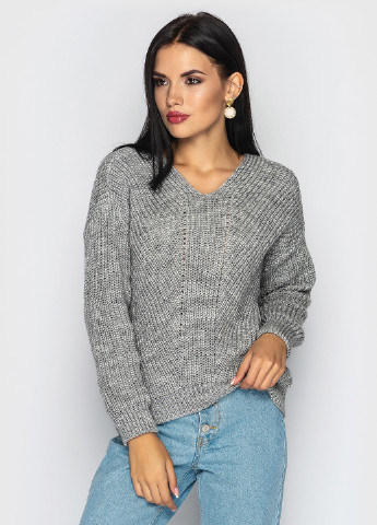 Сірий демісезонний пуловер пуловер Larionoff