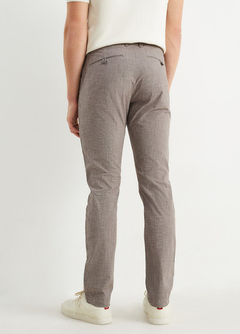 Темно-бежевые кэжуал демисезонные зауженные брюки C&A