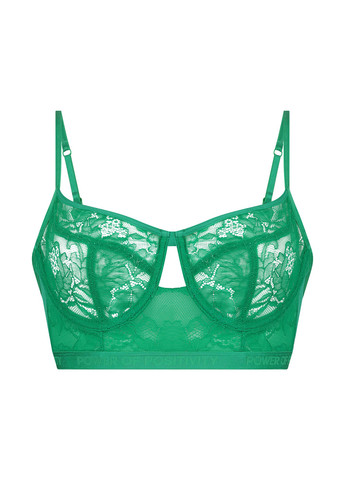Зелений бюстгальтер Hunkemoller без кісточок поліамід