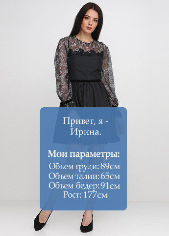 Черное коктейльное платье Kristina Mamedova фактурное