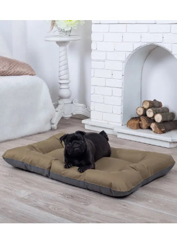 Лежак лежанка для котов и собак спальное место 60х45 см (8456222-De) Хаки с серым Francesco Marconi (250498807)