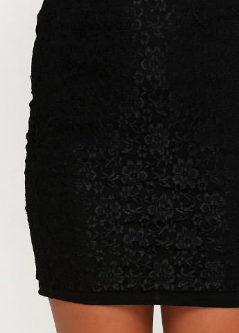 Черная кэжуал однотонная юбка NLY TREND