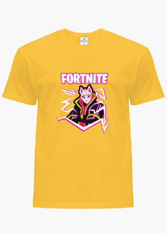 Желтая демисезонная футболка детская фортнайт (fortnite)(9224-1189) MobiPrint