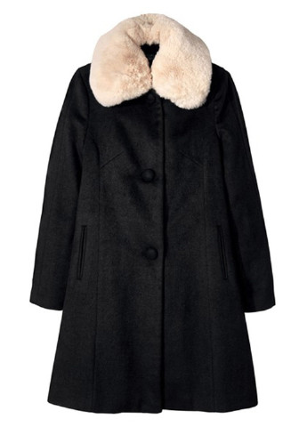 Черное демисезонное Пальто однобортное Esmara