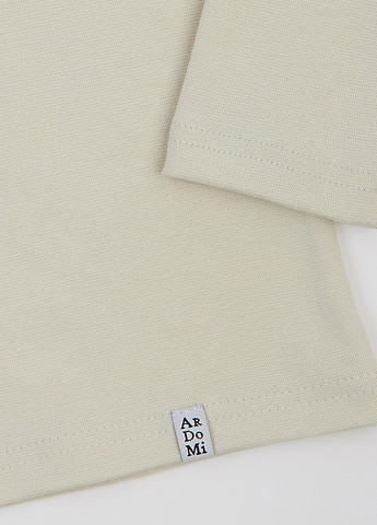 Молочный демисезонный кэжуал лонгслив ArDoMi однотонный