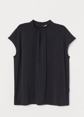 Черная летняя блуза б/р H&M