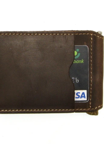 Подарочный набор №6 (зажим + обложка на права, ID паспорт) хаки DNK Leather (253933693)