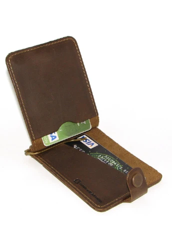 Подарочный набор №6 (зажим + обложка на права, ID паспорт) хаки DNK Leather (253933693)
