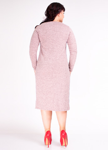 Светло-розовое кэжуал платье Fifi Lakres однотонное